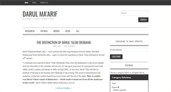 Desktop Screenshot of darulmaarif.com